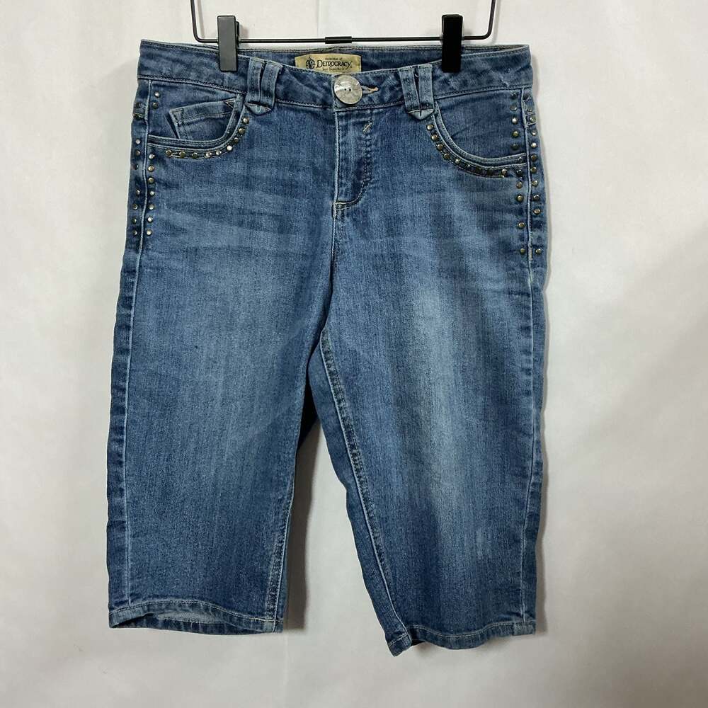Democracy Denim Studded Bermuda Shorts